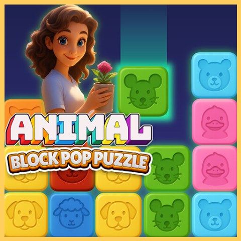 Animal Block Pop Puzzle