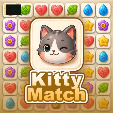 Kitty Match 3 puzzle game